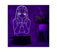 3D Led Night Light, Cartoon Character 02, Illusion Light, 7 Colors Decorative Lights - Perfect Gift (02-1)
