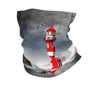 3D Lighthouse in The Surf 26X30Cm Elastico Scaldacollo Lavabile Fascia per Capelli per Donna Estivo Pesca