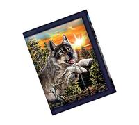 3D Live Life 3.DX37938 Portafoglio Jumping Wolves