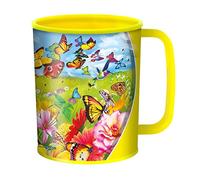 3D LiveLife Bicchiere - Battito di Farfalla di Deluxebase. Bicchiere plastica Farfalla 3D Lenticolare. Bicchieri in plastica da 300ml per bambini con grafica originale del noto artista Michael Searle