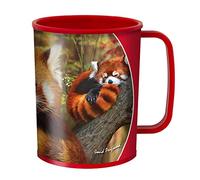 3D LiveLife Bicchiere - Cucciolo di Panda Rosso di Deluxebase. Bicchiere plastica Panda 3D Lenticolare. Bicchieri plastica da 300ml per bambini con grafica originale del noto artista David Penfound