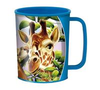 3D LiveLife Bicchiere -Folla di Giraffe di Deluxebase. Bicchiere in plastica Safari 3D Lenticolare. Bicchieri in plastica da 300ml per bambini con grafica originale del noto artista Michael Searle