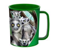 3D LiveLife Bicchiere - Lemuri dalla Coda ad Anelli di Deluxebase. Bicchiere plastica Lemure 3D Lenticolare. Bicchieri plastica da 300ml per bambini con grafica originale dell'artista Michael Searle