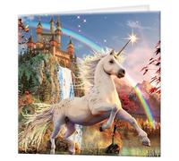 3D LiveLife Biglietto di Auguri - Unicorno della Sera di Deluxebase. Biglietto Colorato Lenticolare in 3D con Unicorno per ogni occasione ed età. Opera d'arte originale dell'artista David Penfound