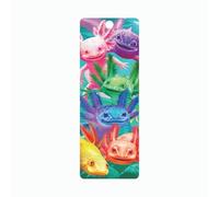 3D LiveLife Bookmark - Axolotls from Deluxebase. Cute Lenticular Axolotl Page Marker. Animal Themed Accessories for Book Lovers. Small Gifts for Men, Women, Writers and Teachers.