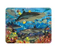 3D LiveLife Calamita Squali di Barriera di Deluxebase. Calamita da Frigorifero 3D Lenticolare a Tema Oceano. Decorazioni magnetiche per Bambini e Adulti con Opera d'Arte del celebre David Penfound