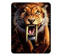 3D LiveLife Calamita Tigre dai Denti a Sciabola di Deluxebase. Calamita da Frigorifero 3D Lenticolare a Tema Giurassico. Decorazioni magnetiche per Bambini e Adulti con Opera d'Arte di Jerry LoFaro