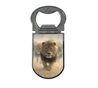 3D LiveLife Deluxebase - Apribottiglie magnetico a forma di leone 3D con scritta "Eat My Dust from Deluxebase", magnete per frigorifero, per bottiglie di birra e accessori da bar, per casa, viaggi e