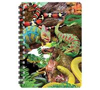 3D LiveLife Quaderno - Creature Curiose di Deluxebase. Quadernino A6 Spiralato Lenticolare in 3D a tema Foresta, con fogli bianchi in carta riciclata. Opera d'arte del celebre artista David Penfound