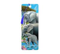 3D LiveLife Segnalibro - Amici Giganteschi di Deluxebase. Segnalibro Elefante dotato di grafica 3D lenticolare realizzata dal rinomato artista Michael Searle