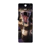 3D LiveLife Segnalibro - Cobra di Deluxebase. Segnalibro Serpente dotato di grafica 3D lenticolare realizzata dal rinomato artista David Penfound