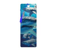 3D LiveLife Segnalibro - Grande Squalo Bianco di Deluxebase. Segnalibro Squalo dotato di grafica 3D lenticolare realizzata dal rinomato artista David Penfound