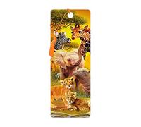 3D LiveLife Segnalibro - Praticamente Cugini di Deluxebase. Segnalibro Safari dotato di grafica 3D lenticolare realizzata dal rinomato artista Michael Searle