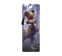 3D LiveLife Segnalibro - Scena di T-Rex di Deluxebase. Segnalibro Dinosauro dotato di grafica 3D lenticolare realizzata dal rinomato artista David Penfound