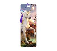 3D LiveLife Segnalibro - Unicorno Stella della Sera di Deluxebase. Segnalibro Unicorno dotato di grafica 3D lenticolare realizzata dal rinomato artista David Penfound