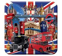 3D LiveLife Sottobicchiere di Sughero - Visita a Londra di Deluxebase. Sottobicchiere Lenticolare in 3D a tema Londra. Tappetino antiscivolo con opera d'arte originale dell'artista Michael Searle
