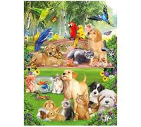 3D LiveLife Stampe artistiche da parete lenticolari - Pet Pals di Deluxebase. Poster 3D senza cornice. Un perfetto riempitivo da parete. Opera originale con licenza del famoso artista Michael Searle