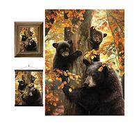 3D LiveLife Stampe d'Arte Lenticolari Parete - Sguardo di Madre di Deluxebase. Poster 3D Orso senza cornice. Ottima decorazione da muro. Grafica originale realizzata dal famoso artista David Penfound