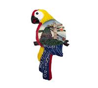 3D Macaw Brasile Frigorifero Magnete Frigo Souvenir turistici Mestiere di Resina Fatti a Mano Adesivi magnetici Casa Cucina Decorazione Regalo di Viaggio