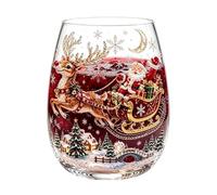 3D Magic Glass Cup Set - Santa Reindeer Snowman & Tree | Christmas Holiday