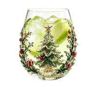 3D Magic Glass Cup Set - Santa Reindeer Snowman & Tree | Christmas Holiday