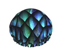 3d Magical Dragon Scales Pattern Stampa Cuffia da a per le donne Cuffie da a riutilizzabili in tessuto a doppio strato Cuffie per capelli per ragazze