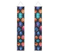 3D Magico Drago Scaglie Modello Stampa Banner Decor Ambiente Festivo Ogni Occasione Interno Esterno Porta Anteriore Portico Di Più