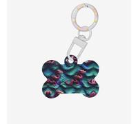 3D Magico Drago Scaglie Modello Stampa Dog Tag Bone A Forma di Osso Modello Doppio Lato Tag ID Cane A Forma di Osso Medagliette Nome Dell'animale Domestico Tag Collare