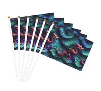 3D Magico Drago Scaglie Modello Stampa Leggero Palmare Bandiera Doppio Lato Bandiere Partito Parata Home Decor Celebrazioni