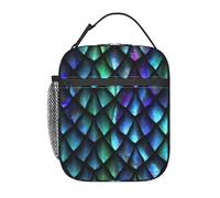3D Magico Drago Scaglie Modello Stampa Portatile Isolato Lunch Bag Riutilizzabile Pasto Tote Lavoro Viaggi Outdoor Picnic Casual