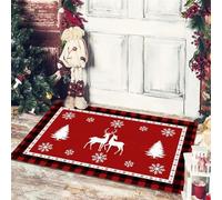 3d mas Elk Snowflake Benvenuto Ingresso Tiberline o camera da letto Antiscivolo Moquette cucina Corridoio Tappeti masi, orazioni di Ma - 40x60cm