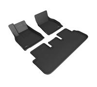3D MAXpider Custom Fit Kagu Floor Mat (Black) for 2021-2023 Tesla Model S - Complete Set