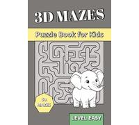 3D Maze Book for Kids: Easy Puzzle Book for Kids - Large Print Labyrinths with Up and Down Paths