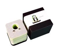 3D Memo Block - Papier Kunst Panda 2026 Kalender Deko | Beleuchteter Schreibtisch Gewohnheiten Tracker für Erwachsene | Büro Zuhause Schlafzimmer Wohnzimmer Nachttisch Schüler