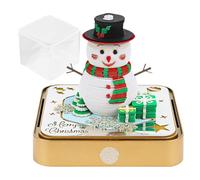 3D Memo Pad - 2026 Nota di neve intagliato di carta, calendario della scrivania creativa, scultura di blocco note artistici, imbarcazione di carta unica | Decorazione per le vacanze per soggiorno, stu