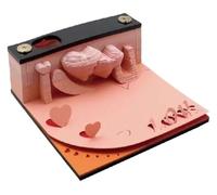 3d memo pad, 3d note appiccicose, 3d memo pad, Scultura in carta for appunti appiccicosi Ti amo Blocco note for appunti appiccicosi Art Desktop Memo Pad Decorazione for desktop for ufficio a casa(A)