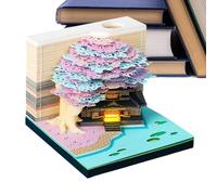 3D Memo Pad Calendar 2026 - Rip Away Sculpture Notepad Calendar,Creative 2026 Note Memo Pad Desktop Planner for Housewarming Holidays Home Office New Year Birthday