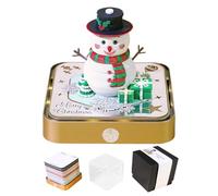 3D Memo Pad, Calendario per la pupazzo di pupazzo di bosco intagliato di carta 2026 - Decorazione di blocco del blocco di Natale per lo studio natalizio Bookplace Workshelfshelf cucina cucina camera d