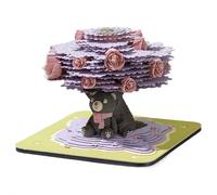 3D Memo Pad Creativo Rose Flower Albero Casa Carta Intaglio Art Blocco di costruzione fai da te Blocco 3D Artsy Pad per Home Office Desktop Decorazione Regalo