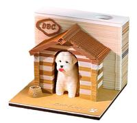 3D Memo Pad Dog carino Dognativo Strenitore Strenitura 3D Notepad con portata per ufficio Destina del salotto Regalo per Memo per un amico del collega.
