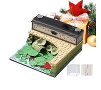 3D Memo Pad, Tear Off Desk, Paper Notes, For Home School Decor Daily Planning Organization Note Taking Featuring Delicate Cinese Patterns In Soft Colors, This 3D Fits Sea