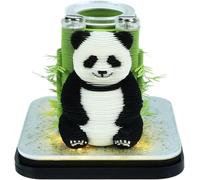 3D Memo Pad with Light, 2026 Desk Calendar, Panoramic Panda & Christmas Tree Paper Carving Art, DIY Desk Decor Notepad for Home/Office/School, Creative Stationery Gift (Panda)