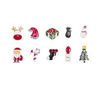 3D Metal Nail Patch Art Natale Strass Borchie Decorazione Luxury Charm Nail Tools 10 pezzi Practical treatment