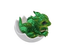 3D Mini Drago Neonato Nell'Uovo Piccola Miniatura di Drago da Cova Drago Neonato Nell'Arte dell'Uovo Ornamenti Desktop Statua del Drago per Gli Appassionati di Fantasy Collezionisti