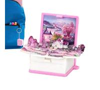 3D-Mini-Popup-Buch-Schlüsselanhänger - Rucksack Schlüsselanhänger Fidget
