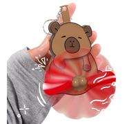 3D Mischief Cat Interactive Keychain, Funny Wiggling Cat Keychain, with Its Spinning Gag Ball Chain Bag Keychain (#8)