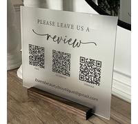 3D Multi Qr Code Sign Personalizzato Acrilico Social Media Etichette Storage Wifi Holder Personalizzato Cash App Venmo Instagram Business Scansione per Pagare Menu Pagamento Negozio di