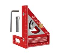 3D Multiple Marking Square, Woodworking Drawing Ruler, Aluminum Alloy Protractor, Precision Measurement Gauge for Beginners, Professionals, Crafting Enthusiasts