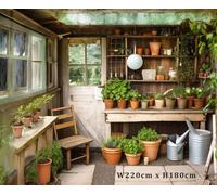 3D Murali per Giardino Walls & Recinzione Utilizzando Shower Tende Con Sfondo