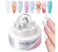3D Nail Gel - 60ml Extension Gel | Phototherapy BuilderGel Non Sticky Formula Squeezable Tube Fast Curing UV LED Nail Arт Material | Salon Home Manicure Sculpting Design Tool